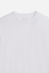 T-SHIRT GIROCOLLO ELASTICIZZATA BIANCO